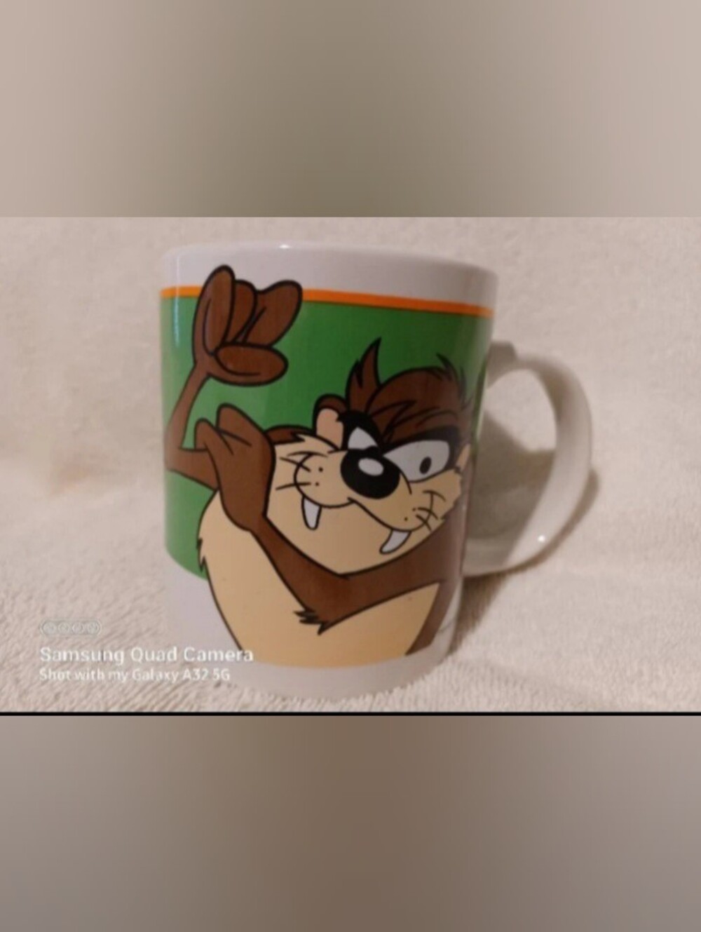 Vintage Looney tunes Tasmanian devil ceramic Gibson coffee mug